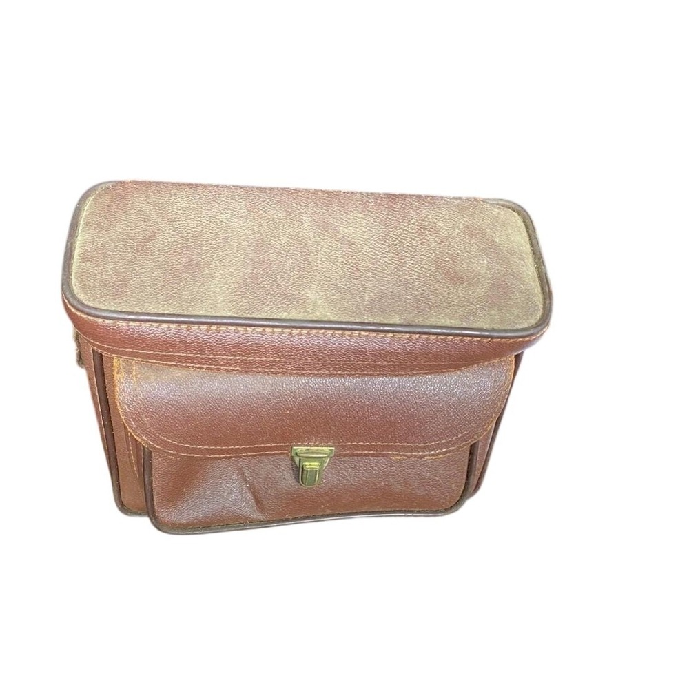 Vintage The Kam-ra Bag 878X Brown Leather Camera Bag Movie Camera Bag Case